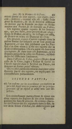 Seconde partie.