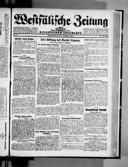 Westfälische Zeitung : Bielefelder Tageblatt