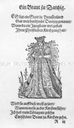 Ein Braut zu Dantzig (68. Abb. aus dem Frauentrachtenbuch)