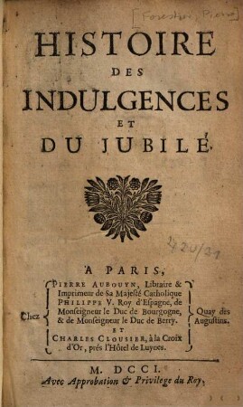 Histoire des indulgences du jubilé