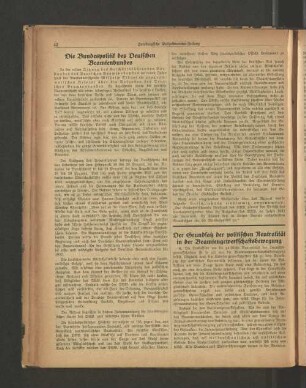 Die Bundespolitik des Deutschen Beamtenbundes