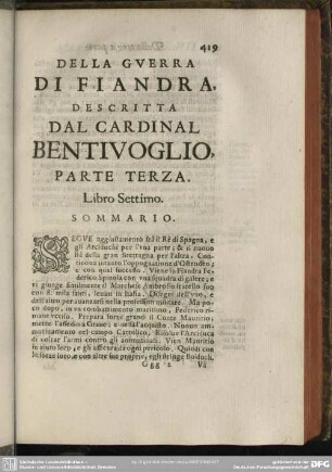 Libro Settimo