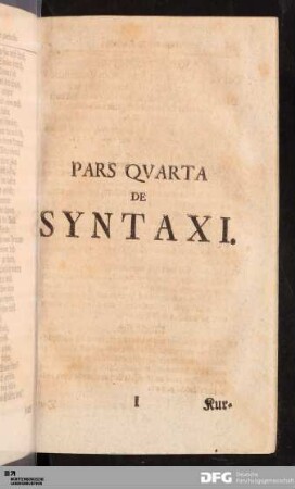 Pars Quarta de Syntaxi.