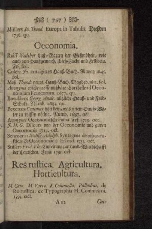 Oeconomia.