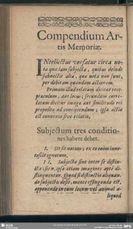 Compendium Artis Memoriae