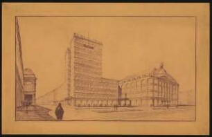 Hochhaus, Berlin: Berlin Oben, Perspektivische Ansicht
