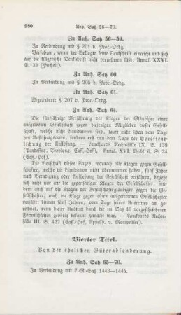 Vierter Titel. Von der ehelichen Güterabsonderung