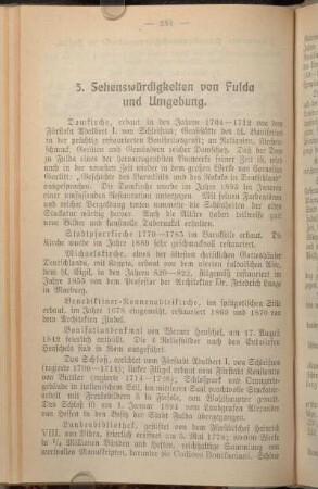 5. Sehenswürdigkeiten von Fulda und Umgebung