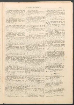 A Arias y Araguez. : A la distinguida escritora Clorinda Matto de Turner.