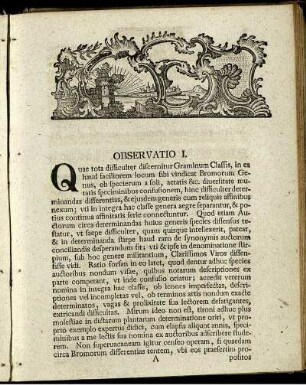 Observatio I. - Observatio XII.