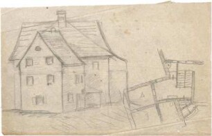 Hildebrand, Adolf von; Haus Schlederloh - Grundriss, Perspektive