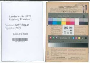 Entnazifizierung Herbert Junk , geb. 17.05.1921 (Polizist)