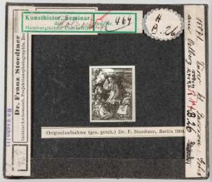 Albrecht Dürer: Kleine Passion, Christus auf dem Ölberg (Stoedtner-Nr. 15071. Originalaufnahme 1904)