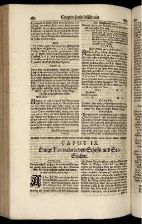 Caput IX. Einige Formularia von Schiffs- und See-Sachen.