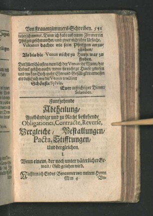 Funfzehende Abtheilung,