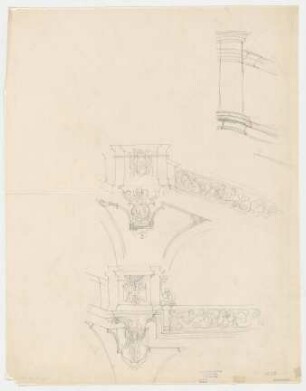 Thiersch, Friedrich von; München; Justizpalast - Treppengeländer (Teilansichten)