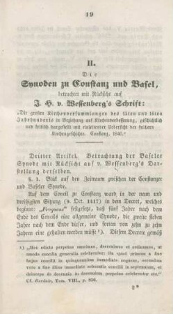 19-46 Die Synoden zu Constanz und Basel : Fortsetzung