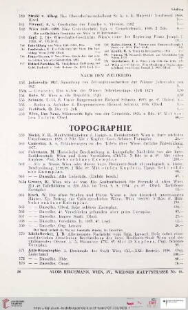 Topographie (Nr. 559 - 865)