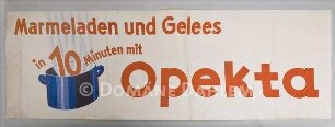 Zwei Werbeplakate für "Opekta"