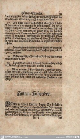 Hütten-Schreiber.
