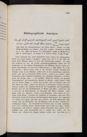 739, Bibliographische Anzeigen.