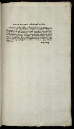 Erneuerte Verordnung, die Kalkmaase betreffend : Zweybrücken den 3 Julii 1770.