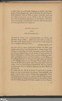 Drittes Kapitel: 1699 Zwischenspiel