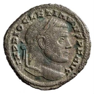 Münze, Follis, 299 - 303 n. Chr.