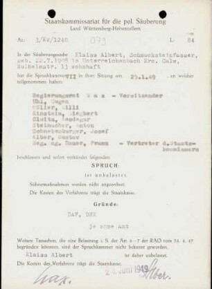 Klaiss, Albert