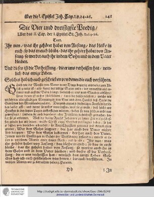 Die Vier und dreissigste Predig