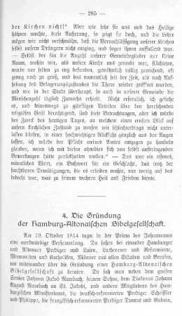 4. Die Gründung der Hamburg-Altonaischen Bibelgesellschaft.