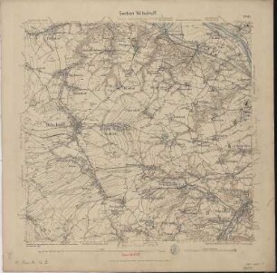 Section Wilsdruff aus: Topographische Karte (Meßtischblätter) Sachsen
