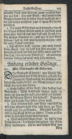 Anhang etlicher Gesänge.