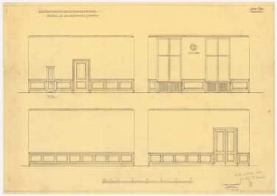 Landesversicherungsanstalt, Berlin: Wandbauten im Direktorenzimmer