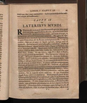 Caput IX. De Lateribus Mundi