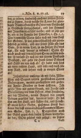 39-40, Insbesonderheit umfange ich mit Liebe ...