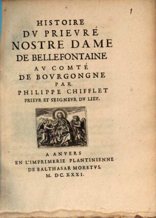 Histoire du prieuré Notre dame de Bellefontaine