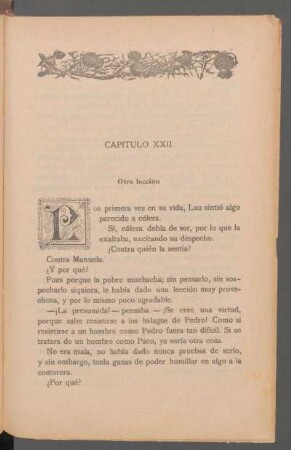 Capítulo XXII - Otra lección