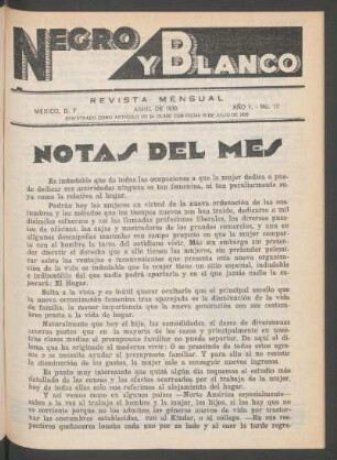 Notas del mes