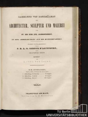 3,2: 3, Sammlung der vorzüglichsten Denkmäler der Malerei vorzugsweise in Italien vom IV. bis zum XVI. Jahrhundert; [2], Text