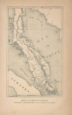 Carte de la Presqu'ile de Malacca