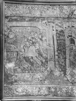 Atrechtscher Wandteppich, Detail: Berufung des heiligen Piat