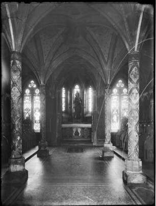 Offenburg Franziskanerkloster Innenansicht Richtung Grabkapelle (um 1515)
