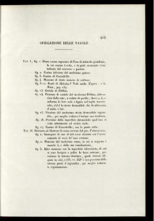 Spiegazione Delle Tavole