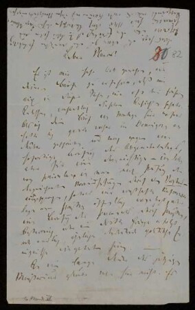 82: Brief von Rudolf von Bennigsen an Gottlieb Planck, Hannover, 26.4.1866