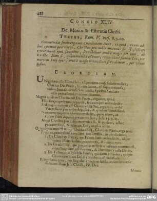 Concio XLIV. De Merito & Efficacia Christi