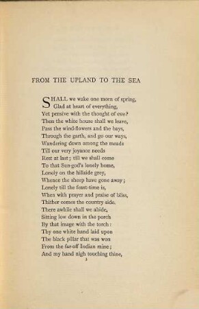 The poetical works of William Morris, VIII. Poems by the way : Love is enough