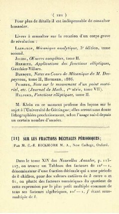 Sur les fractions décimales périodiques.
