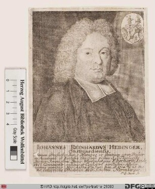 Bildnis (Johann) Reinhard Hedinger