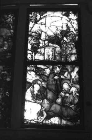 Freiburg: Augustinermuseum, Glasfenster, Ölbergszene